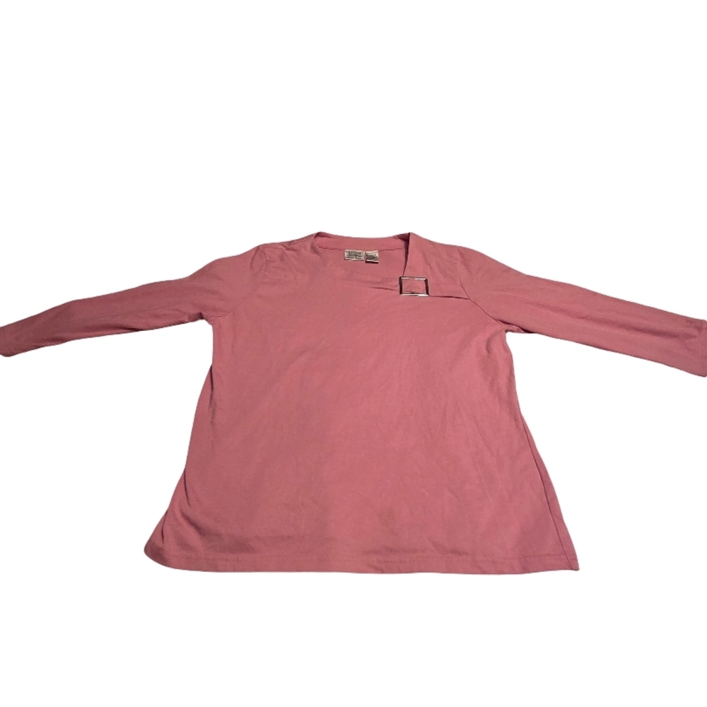 Jason Maxwell Womens Long Sleeve Top - Soft Pink